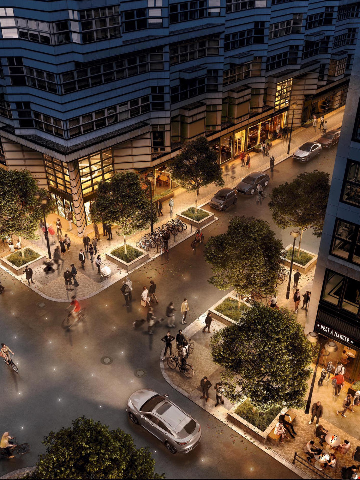 03. Friedrichstr Kreuzung Abend Nöfer Astigmatic