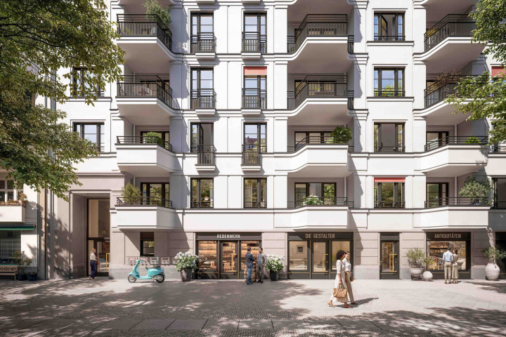 SUAREZ Ladenzeile Suarezstrasse(c)BAUWERT Visualisierung Eve Images